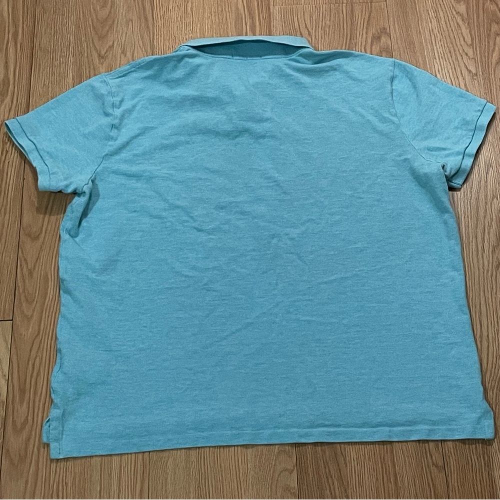 Polo Ralph Lauren Men’s XL Custom Slim Fit Polo Shirt Blue Teal Preppy Golf - Picture 9 of 9